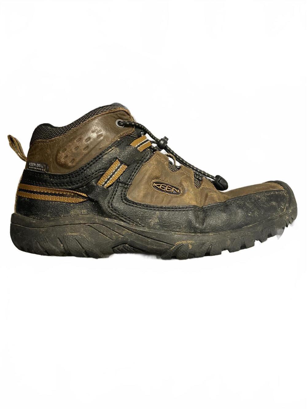 KEEN Hiking Boots Boys Size 5 Brown Outdoors Adventure